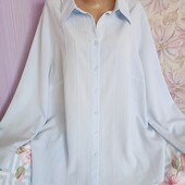 Блакитна Нова Сорочка Блуза ог 132.укрп 50%