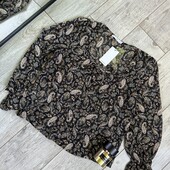 Розпродаж магазину! Гарна блуза цікавий принтер завьязка-бант