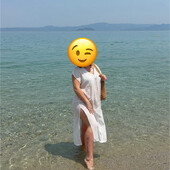 Розпродаж! 100% cotton натуральна сукня по боках розрізи вдягалась 1 раз