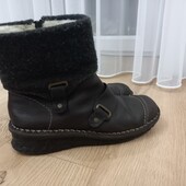 Rieker зимові сапожки натуральна шкіра 37 розмір устілка-24