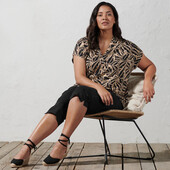 Блуза з принтом від Tchibo (Німеччина) р.: 48-50 (42 евро)