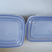 Набор контейнеров с крышками 3 шт 430,1100,2200 мл