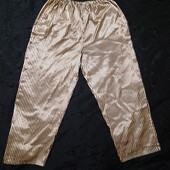 Піжамні, атласні штани, L/ 2хL