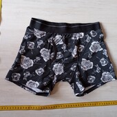 Чоловічі труси чорні в троянди primark