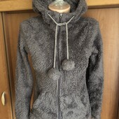 Меховушка дуже тепла, плюшева, кофта, худи, XS. Sublevel. в ідеалі