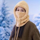 Капор шапка шапка-шарф балаклава зимняя женская шарка балаклава