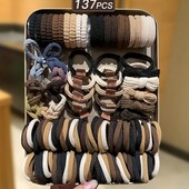 Лот-137шт. Великий набір резиночок для волосся