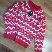 ♥️Ніжний та затишний светр Esmara жакардовий візерунок S 326/38 ньюанс