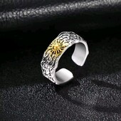 Відкрита каблучка, кільце, вінтаж, сонце