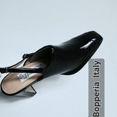 Лаковые с открытой пяткой Bopperia (Италия) указан р.36 (ньюанс