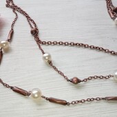 Намисто з ланцюжка тройного з намистинами