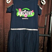 Нарядное натуральное платье от турецкого бренда Breeze, в новом состоянии