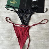 Трусы стринги большой размер 2 штуки