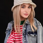 Панама на флисовой подкладке, цвет молоко и кремовый. Одна на выбор