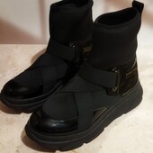 Сапоги жіночі демі натуральна шкіра