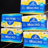 Масло вершкове 73 % 200грам пачка, в лоті 5 пачок