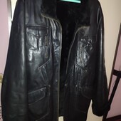 Натуральная кожаная дублёнка куртка на 54-56 р. Состояние новое