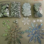 Набір сніжинок і наместин, 700шт