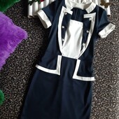 Новое трикотажное платье миди