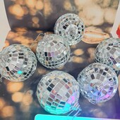 Зеркальные шары, в лоте 3 шт диаметр 5,5-6 см! Дискошар