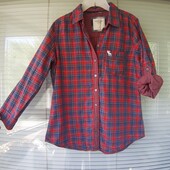 Стильна фірмова сорочка в клітинку на 11-13 років