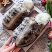 Теплі тапочки на натуральній овчині розмір 38,39