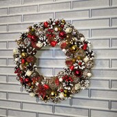 Свято наближається)) Новорічно різдвяний віночок. Ручна робота)дивіться інші мої лоти)