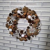 Свято наближається)) Новорічно різдвяний віночок. Ручна робота)дивіться інші мої лоти)