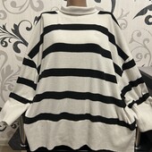 Светр в смужку на пишні форми, р.18/20