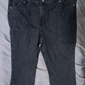 Джинсові бріджі темно-сірі h&m