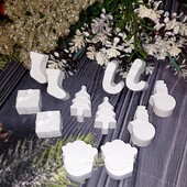 Набір гіпсових новорічних фігурок для розмальовування