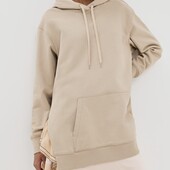 Подовженне тепле худі оверсайз від H&M, розмір XS. 58% бавовна.