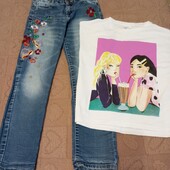 Джинси та футболка 7-8 р