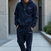 ♥️Дуже теплий, якісний, флісовий, чоловічий костюм,рр.48-56, т.синій, якість супер! -