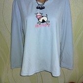 Гарна блакитна флісова кофта