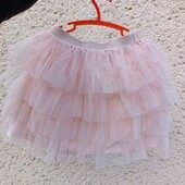 Спідниця пишна персиковий колір 122 128р Primark 6-7-8р.