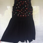 Розкішна велюрова сукня на 9 років