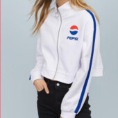 Котоновая толстовка, мерч, батник на байке Pepsi H&M