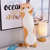 Мʼяка іграшка - подушка для сну Кіт Батон 50см.