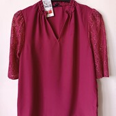 Футболка с кружевом