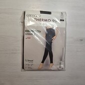 Есмара! Капронові жіночі термо лосини 36/38 євро, 90 ден, чорні! Лот 8