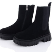 Натуральна замша/натуральне хутро. Класні черевики/челсі❄️Зима!❄️