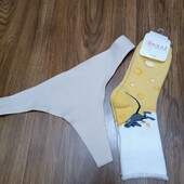 Шкарпетки +трусики стринги