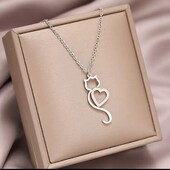 Ланцюжок з кулоном котик