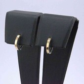 Срібні сережки з золотою пластиною