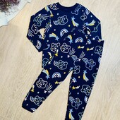 Дитяча трикотажна піжама для дівчинки 110/116 см веселка george