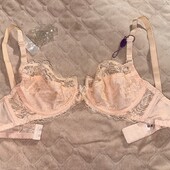 Мереживний жіночий бюстгальтер на кісточках Venus, персиковий 75C