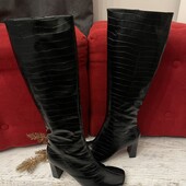 Чоботи із еко шкіри від Warehouse,розмір 5,устілка 25