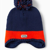Дитяча в'язана шапка на хлопчика c&a, темно-синя 110-128 см