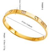 Жорсткий браслет stainless steel нержавіюча сталь 19